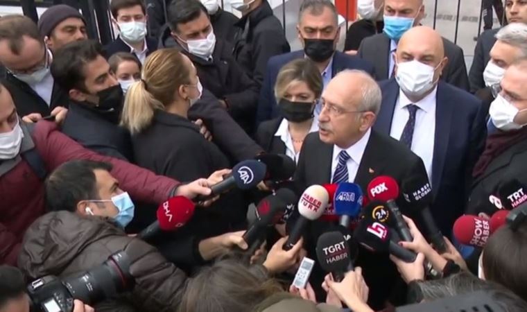 TÜİK'i ziyaret etmek isteyen Kılıçdaroğlu içeri alınmadı